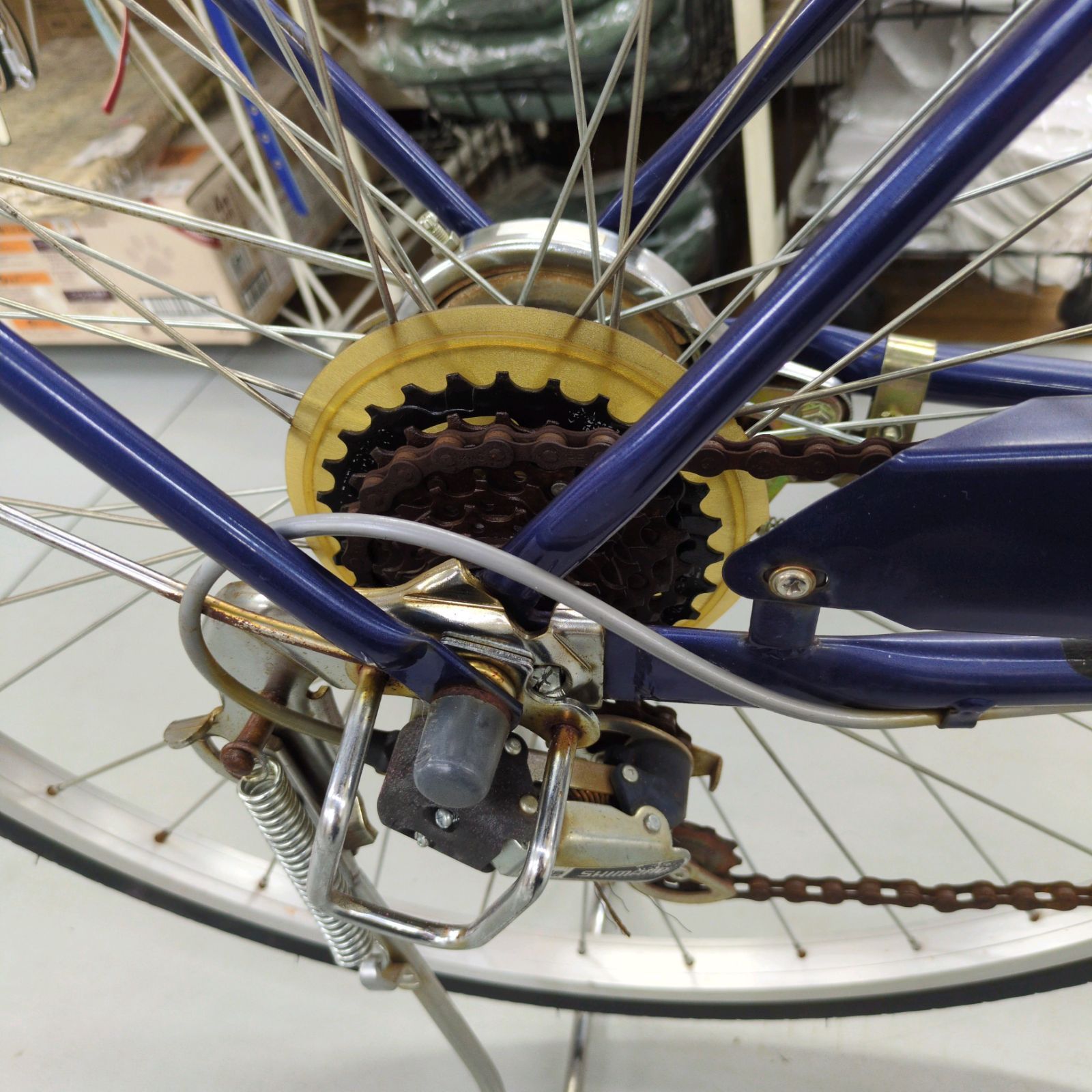 J311 ライト点灯不可 サビキズ使用感 普通自転車 OSCAR 6段 27インチ BRIGHTFACE_UK