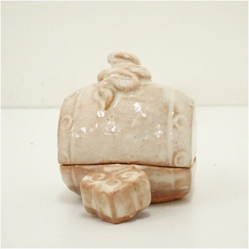 萩焼 大和萬山窯造 干支巳香合（共箱） 茶道具 茶道 香道 香道具