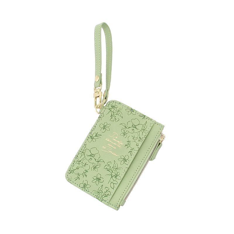 【新着商品】[ アフタヌーンティー リビング ] AfternoonTea LIVING 定期入れ HY69 フラワー型押しコインケース付きパスケース グリーン 0