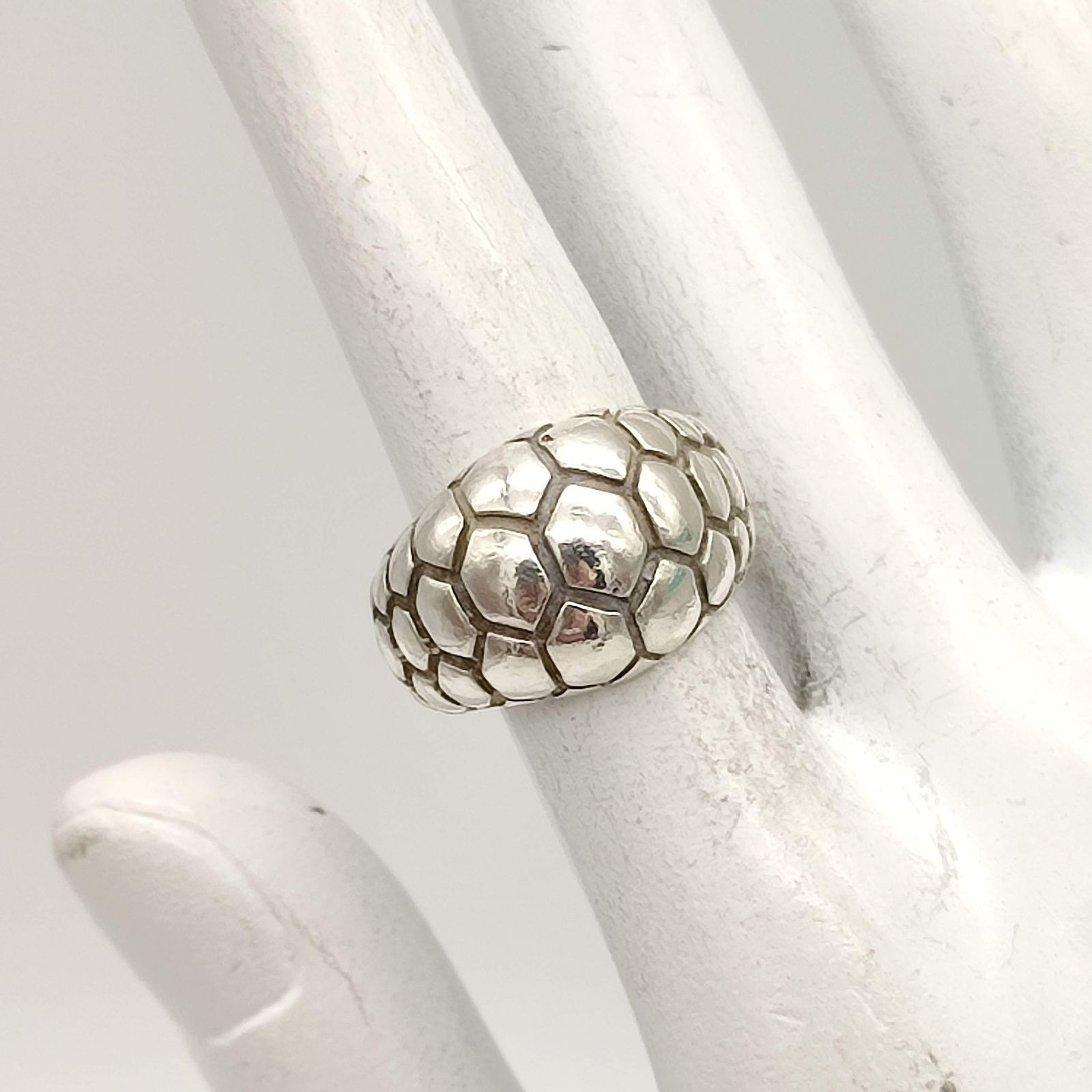 美品】Tiffany ティファニー クロコニロティカスリング 925 7号