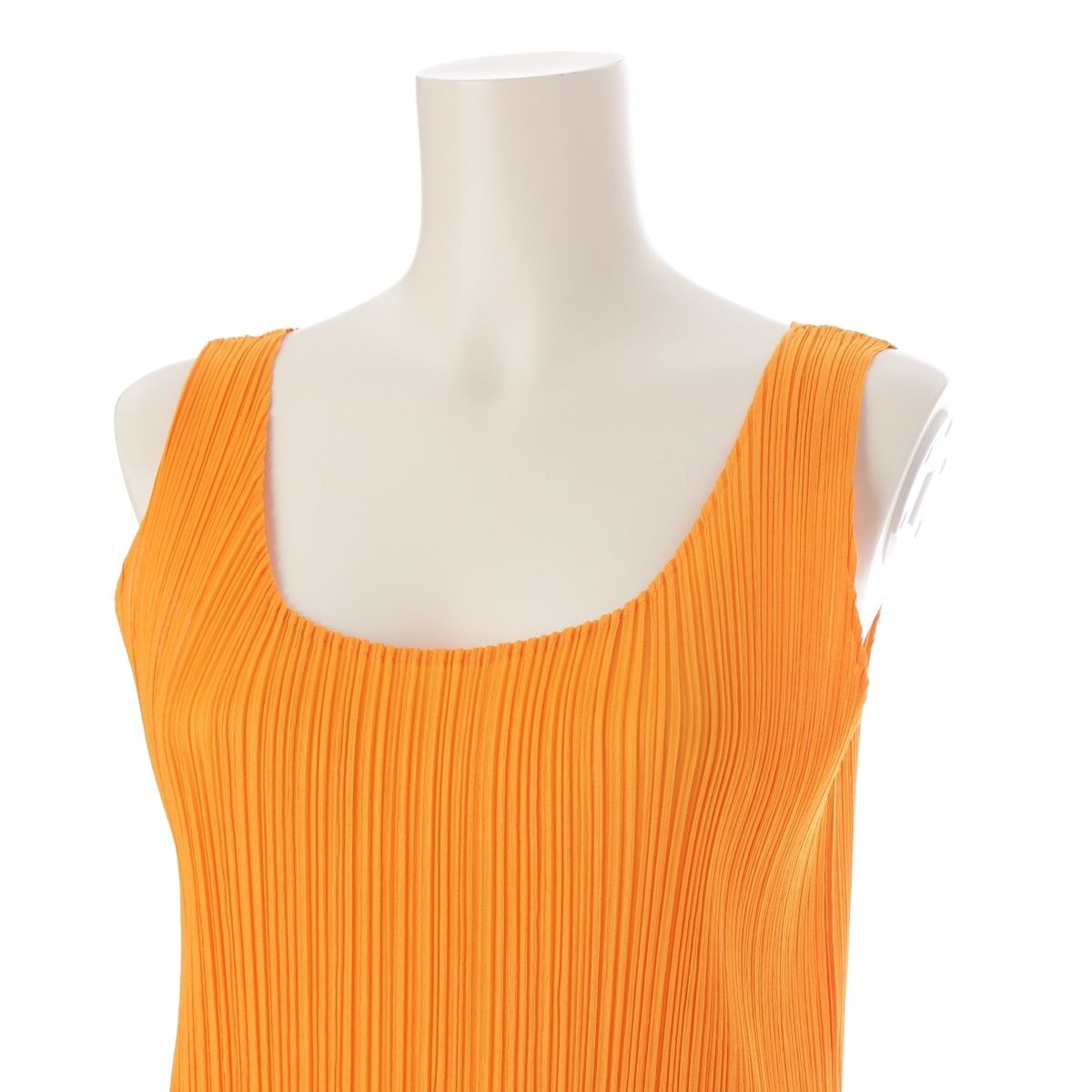 プリーツプリーズ イッセイミヤケ ノースリーブ ハイネック チュニック  