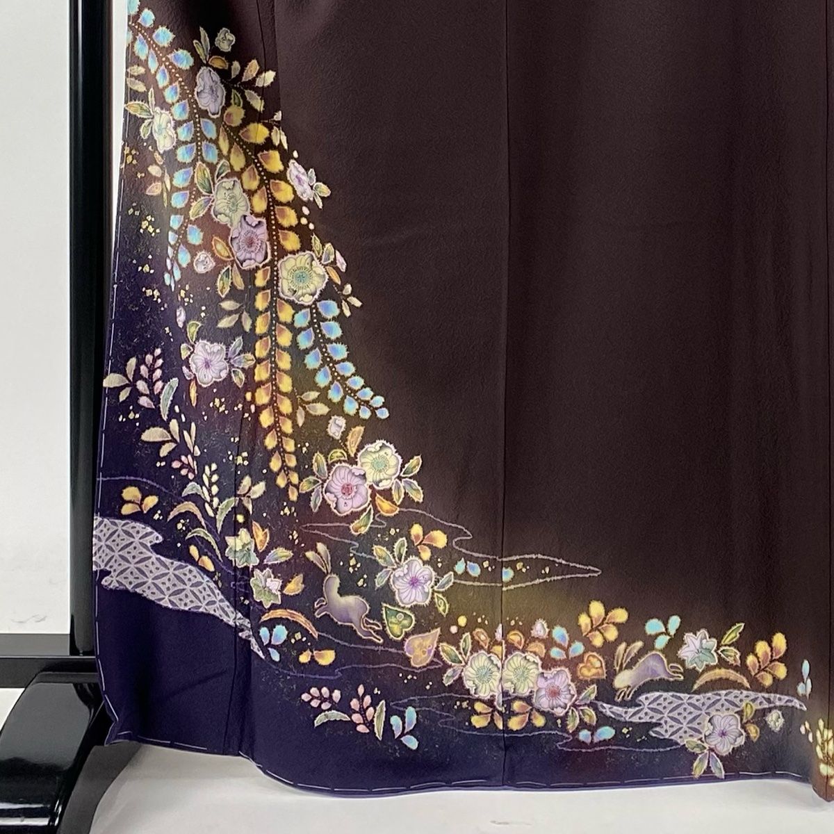 【通販激安】 付下げ 身丈167.5cm 裄丈70cm L 袷 翠山工房 やまと 落款 辻が花 着物・浴衣
