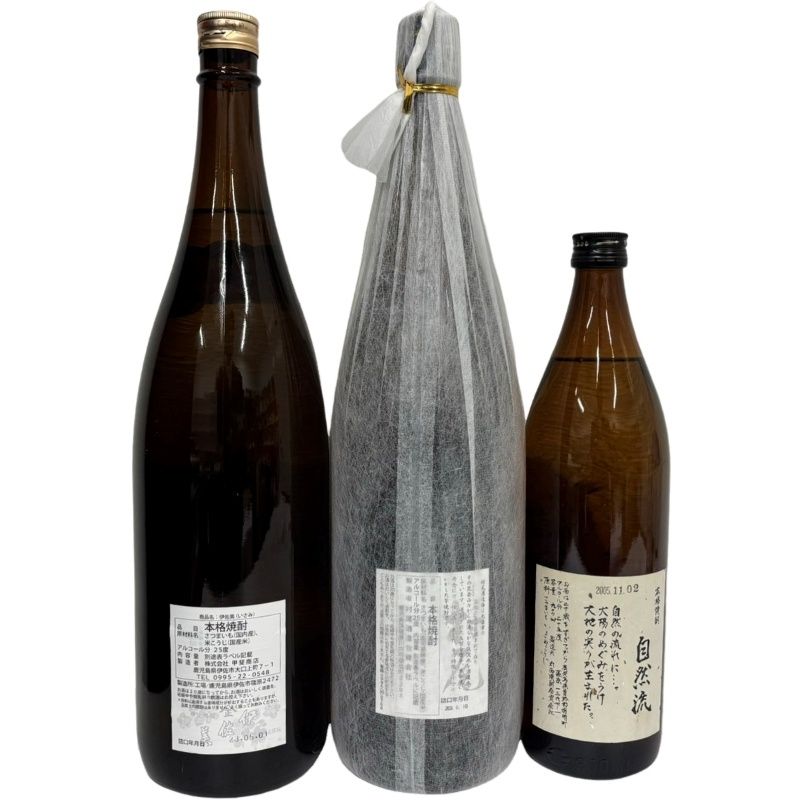 焼酎 3本セット 自然流 / 村尾 / 伊佐美 1800ml 900ml 25度 丸西焼酎合資会社 村尾酒造 甲斐商店 【未開栓品】  52411K1153 - メルカリ