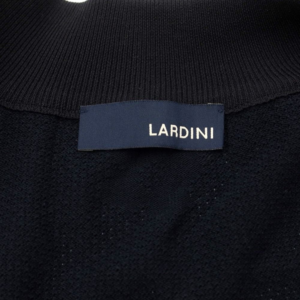 【中古】ラルディーニ LARDINI コットンナイロン ジップアップ ニットブルゾン ネイビー【サイズ48】【メンズ】-3