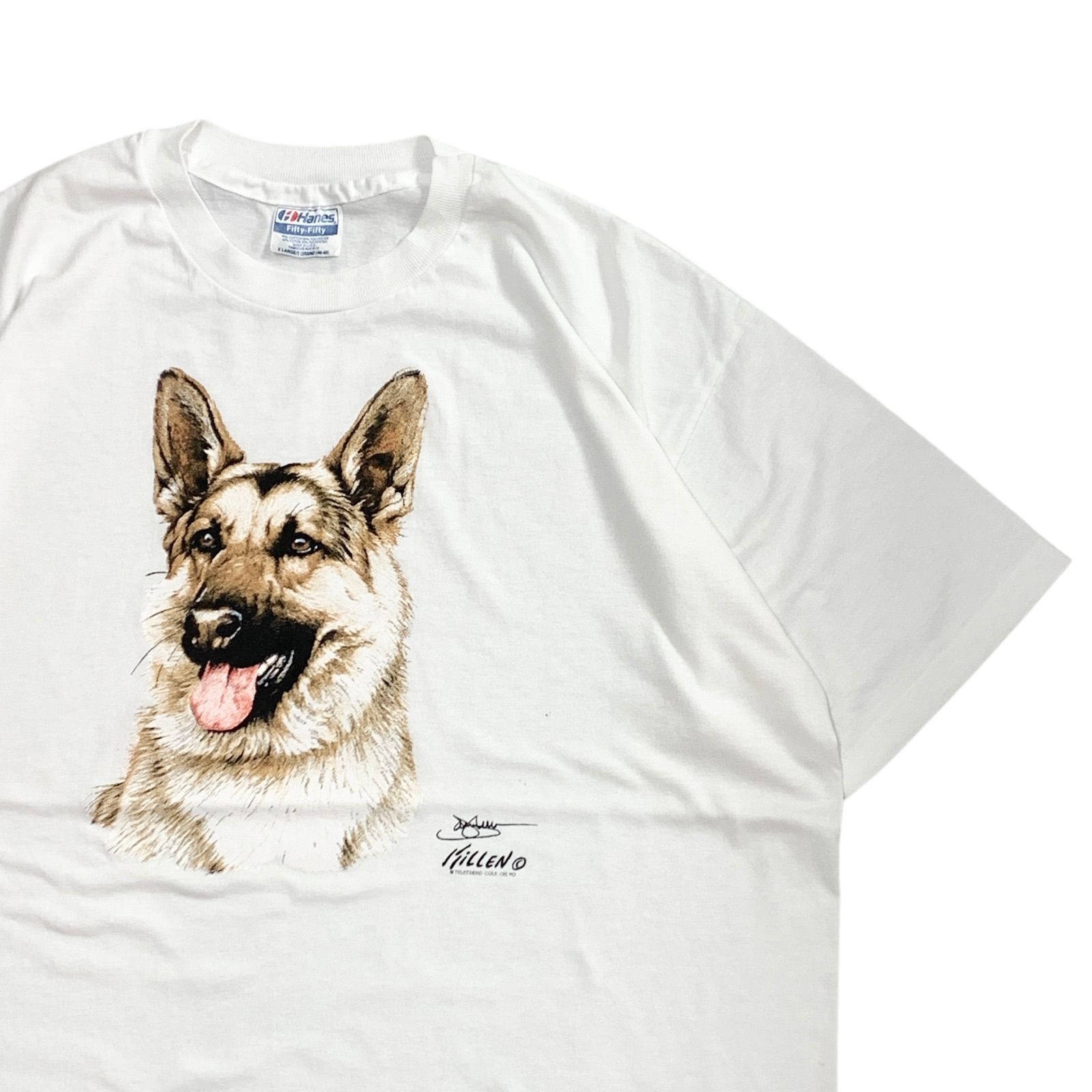 80s “Hanes” Tee / ITLLEN / Ghermans Shepherd ヘインズ ジャーマンシェパード