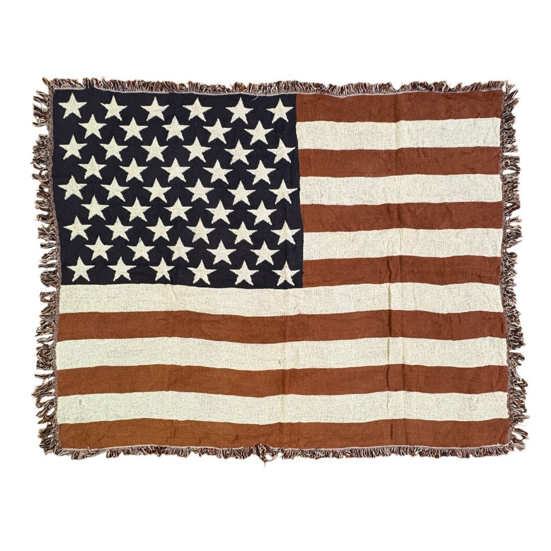 VINTAGE】ラグ マット タペストリー OLD GLORY 星条旗 VINTAGE