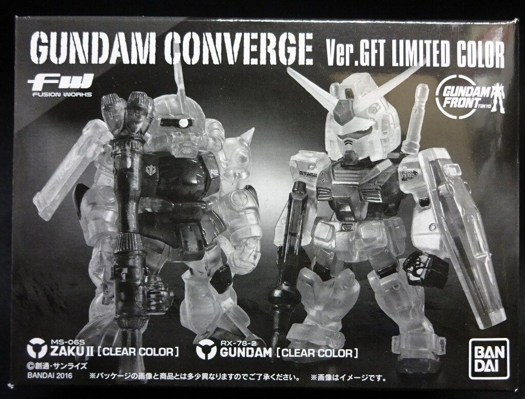 BANDAI FW GUNDAM CONVERGE 機動戦士ガンダム ガンダム-シャア ザク2 Ver.GFT LIMITED COLOR