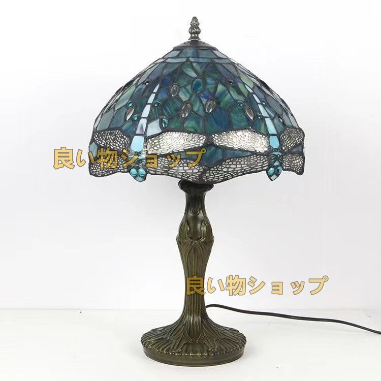 鑑賞に適した 稀少 芸術品◆ ステンドランプ ステンドグラス アンティーク レトロな雰囲気がおしゃれ ティファニー 思いやり