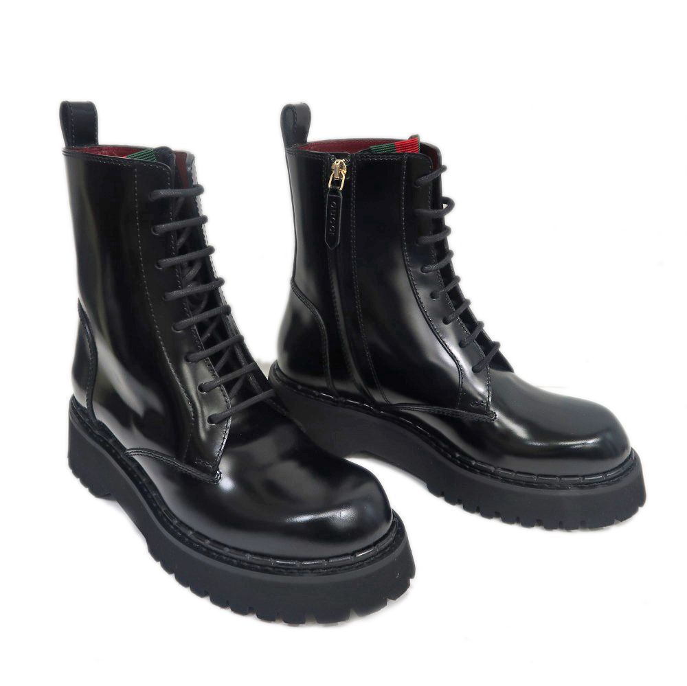 名東 グッチ アンクルブーツ 794394 サイズ38 1 2 黒 レディース シューズ アパレル 女 靴