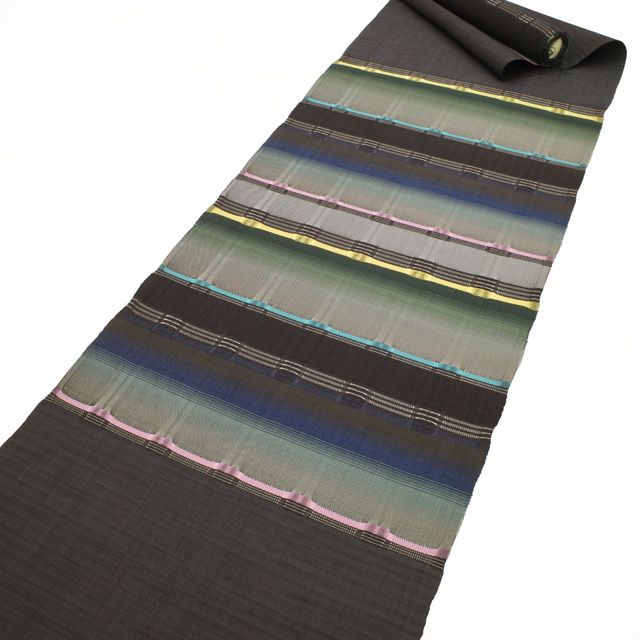 未使用品　和服帯　正絹　草木染　吉野間道　名古屋帯　早い者勝ち 楽天市場】【新品】 藤山千春 名古屋帯 九寸 反物 未使用 正絹 吉野間