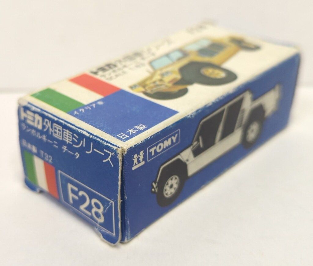 トミー トミカ青箱日本製 ランボルギーニチータ/チータ柄茶 F28