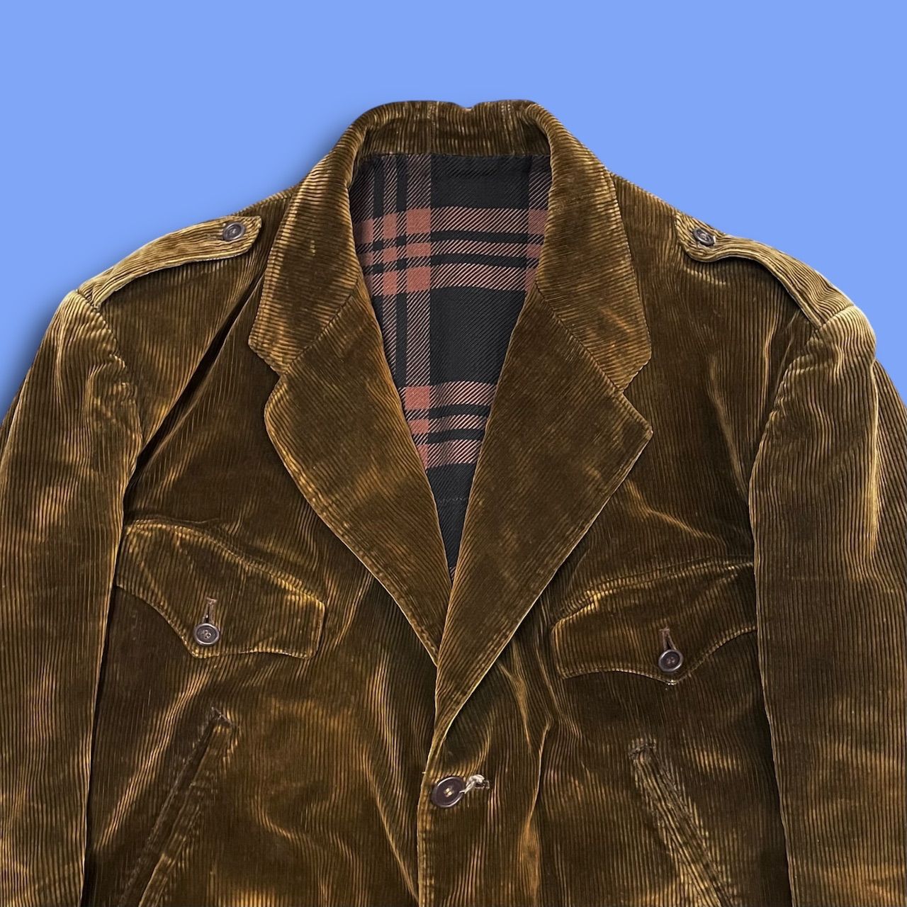 60〜70s French Vintage コーデュロイ　ハンティングジャケット 1950-60's French Vintage コーデュロイ ハンティングジャケット