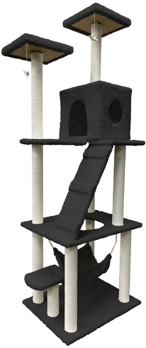 キャットタワー 猫タワー ハンモック付き 185cm スリム 大型猫 据え置き型 キャットタワー 猫タワー ハンモック付き 185cm スリム 大型猫 据え置き型