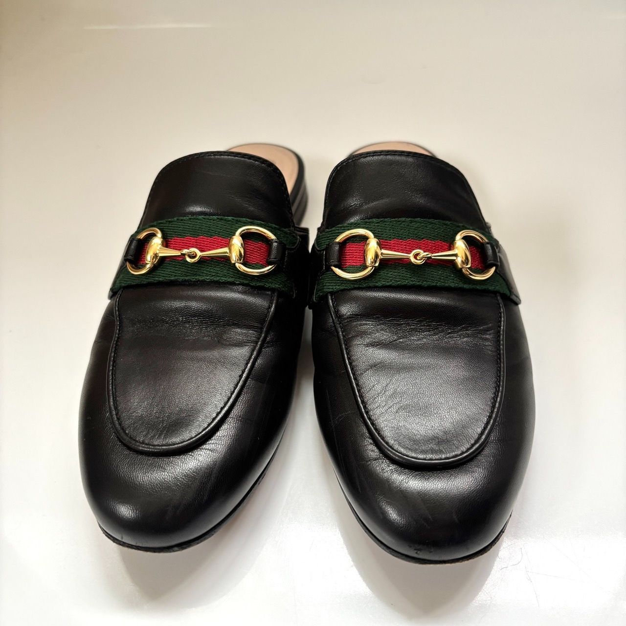 美品 GUCCI プリンスタウン ホースビット シェリーライン ミュール 箱付き 美品 箱付属品付き GUCCI プリンスタウン ホースビット シェリー