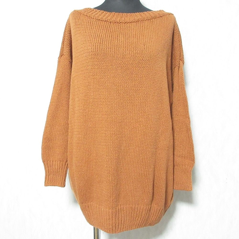 美品 L'Appartement アパルトモン TWINS FLORENCE コットンリネン 2WAY ニット ブラウン テラコッタ レディース 古着 中古 美品 L'Appartement アパルトモン TWINS FLORENCE コットン