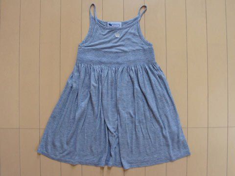 爆買い，豊富な 銀座サエグサ sayegusa アウトレット 子供服 女の子 5歳 約 110cm ワンピース ノースリーブ サンドレス ボーダー 水色 夏 ★4 ガールズ 女児 キッズ 【中古】 ユーズド リサイクル 古着 子ども服 ワンピース