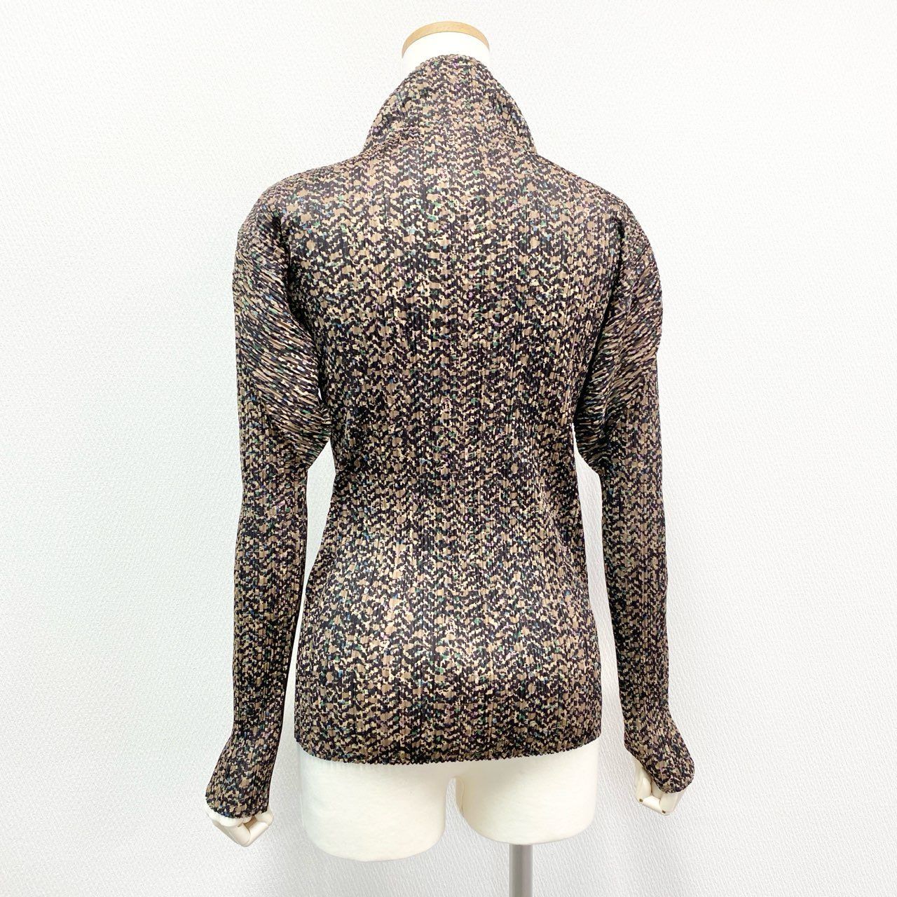 34i18 《極美品》PLEATS PLEASE プリーツプリーズ ハイネック長袖  