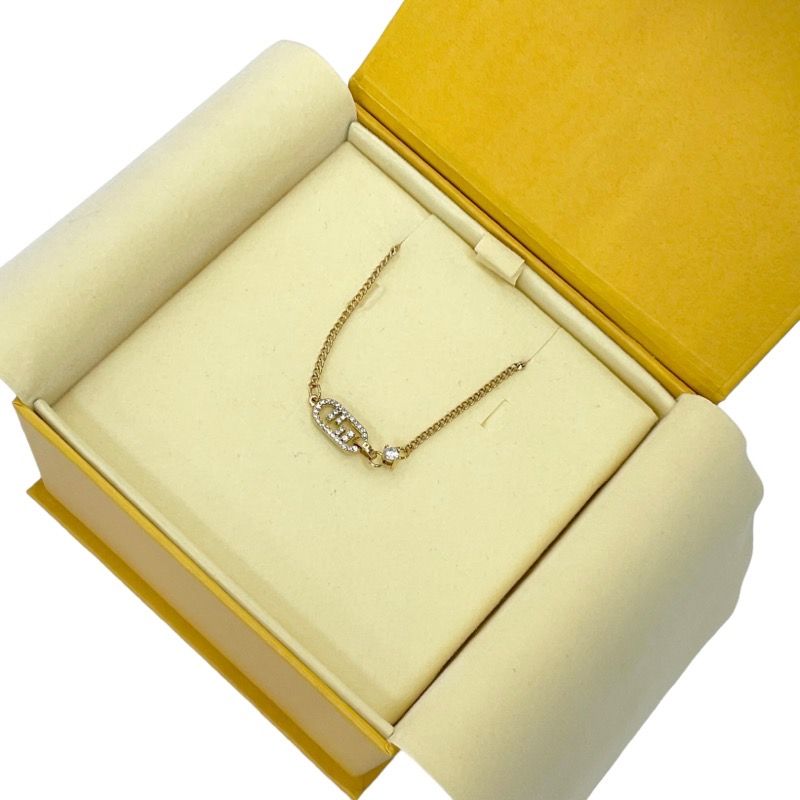 ☆超美品☆FENDI オーロック ブレスレット ゴールド ロゴ ライン