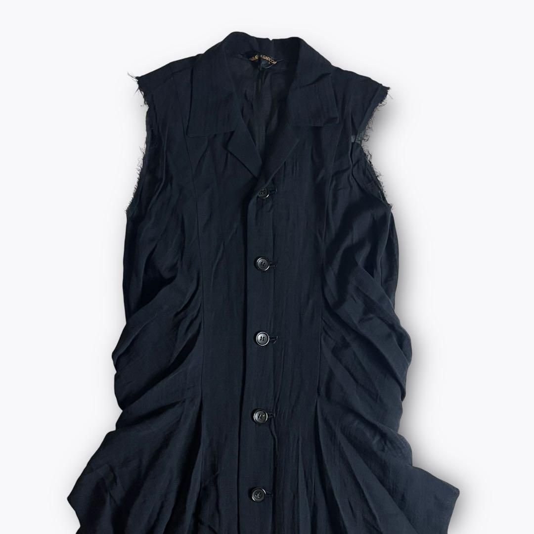 AD1993】COMME des GARCONS ノースリーブワンピース 黒 2000000020334