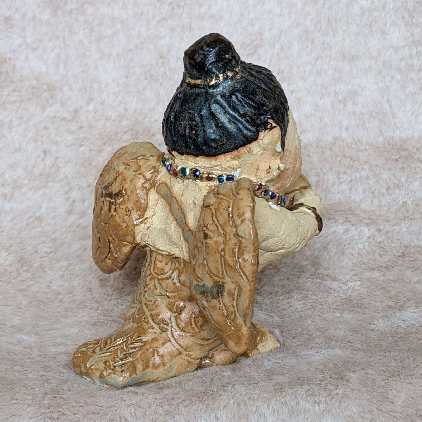 ささきようこさん作 陶人形 迦陵頻伽 鐘 - メルカリ