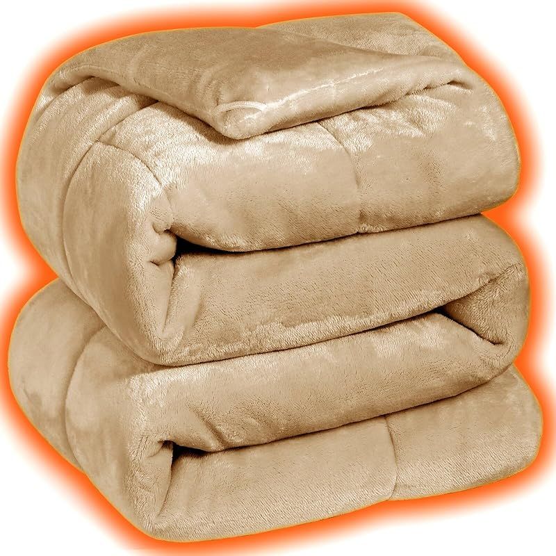 RAKU HOME ノーベル賞グラフェン エアロゲル 毛布 掛け布団 冬用 あったか 冬 ダブル 一枚2役 アルミ蒸着加工 新6層構造 暖 軽量 断熱 光触媒加工 抗菌防臭防ダニ ループ付き 冬毛布 2枚合わせ 布団 ニューマイヤ生地 静電気防止 保湿加工