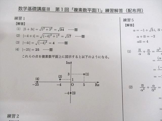 鉄緑会 高2 数III Z2クラス 数学基礎・発展講座III テキスト