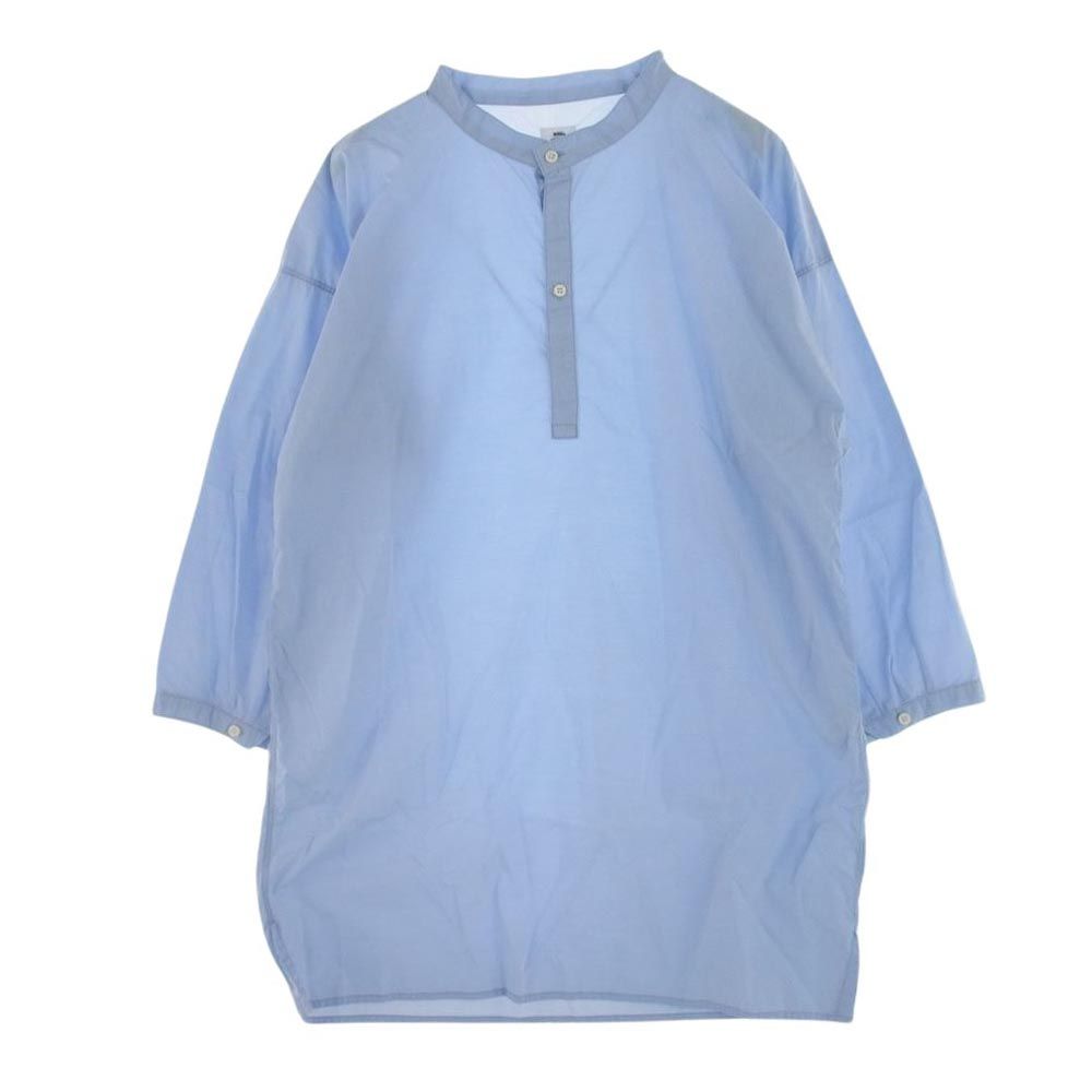 VISVIM ビズビム ブラウス 320205017002 WMV LONG SHIRT OP BLUE オープン ロング シャツ 長袖 ブルー ライトブルー系 .00