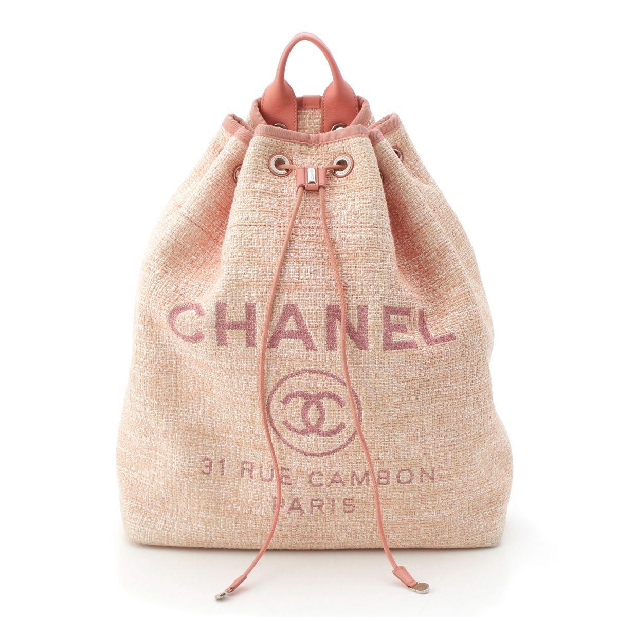 CHANEL ツイードリュック・バックパック CHANEL 【美品】シャネル ツイード バックパック リュックサック