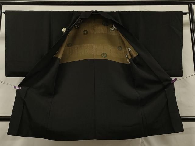 平和屋着物＃男性 黒紋付 正絹 逸品 CAAR9125id 平和屋着物□男性 行灯袴