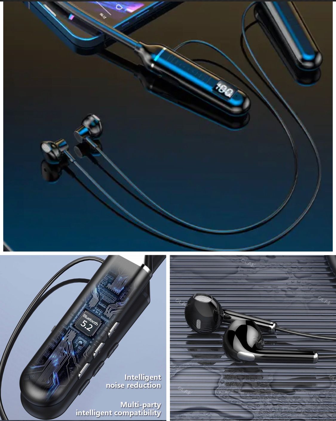 Bluetooth イアホン 2 2 イヤホン Bluetooth 5.2 IPX5 ワイヤレスイヤホン ネックバンド型