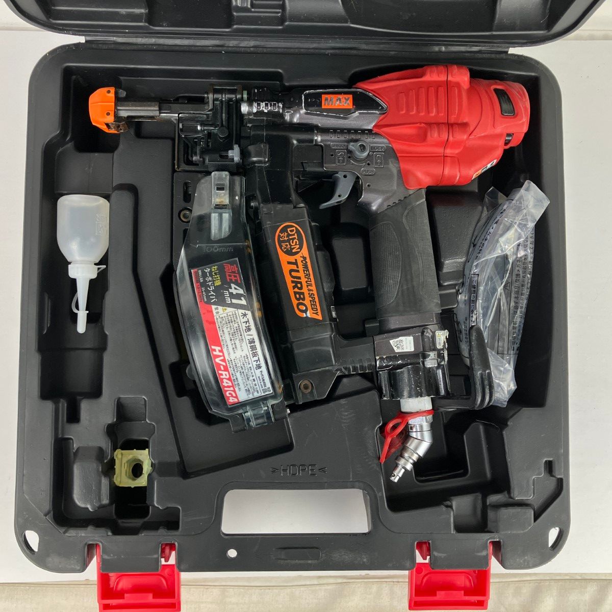 ЗЗMAX マックス 41mm 高圧 ねじ打ち機 ケース付 HV-R41G4-G レッド