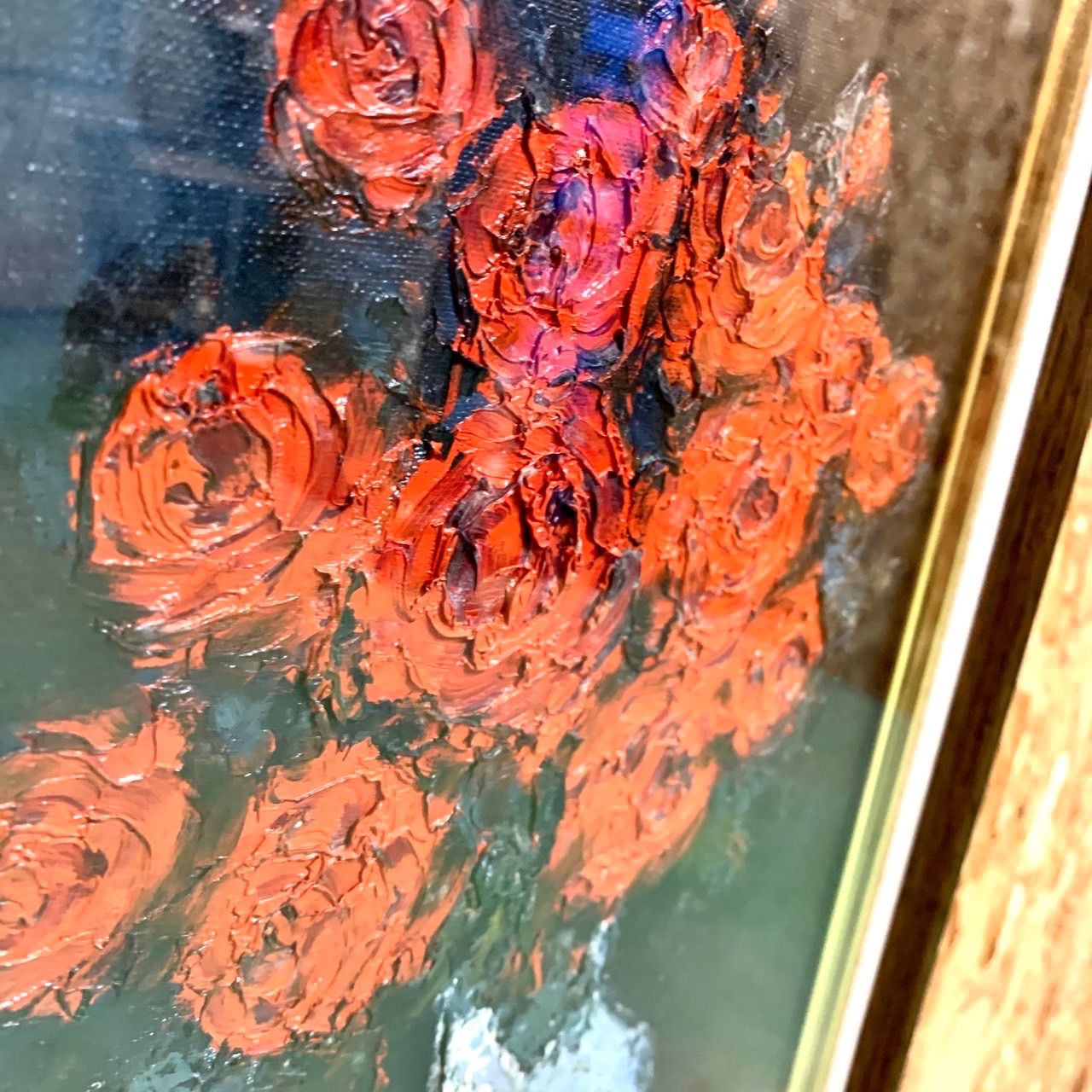 タイトル『 花 』 鈴木満雄作 絵画 油絵 - メルカリ