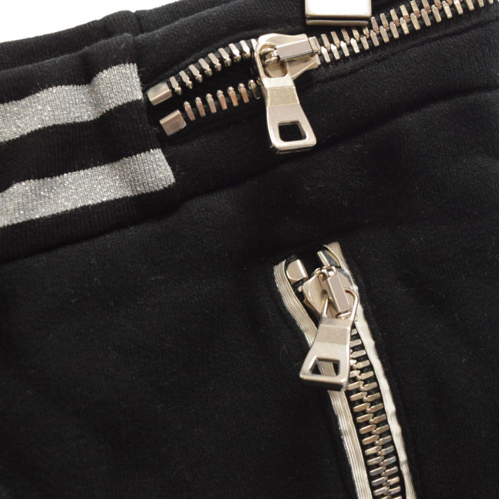 BALMAIN (バルマン) 18AW zip-detail biker track pants W8H5584J093