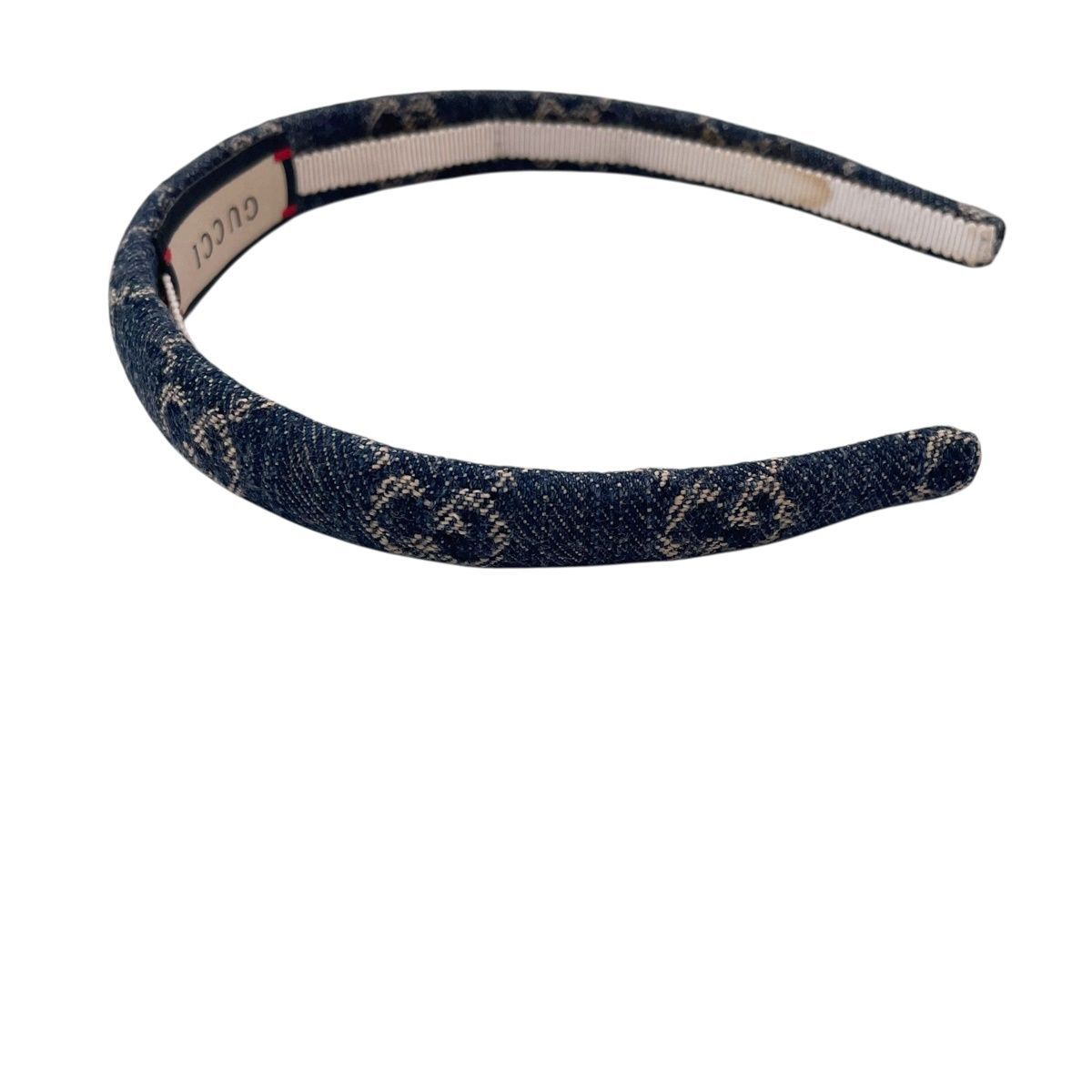 中古】 GUCCI グッチ カチューシャ エコウォッシュドデニムヘア