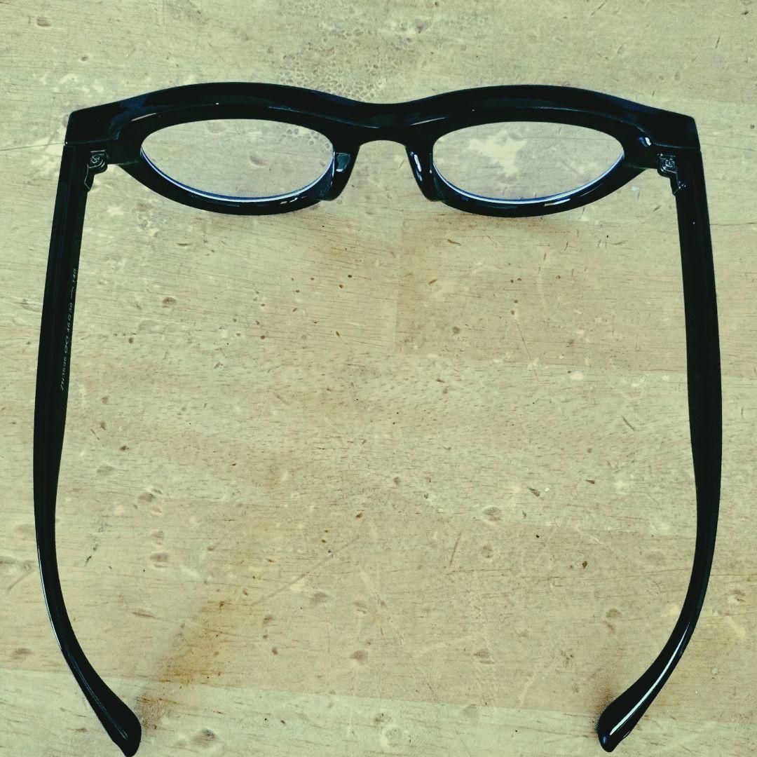 Manhattan Works ブラック 太縁フレーム 黒縁 メガネ 多角形