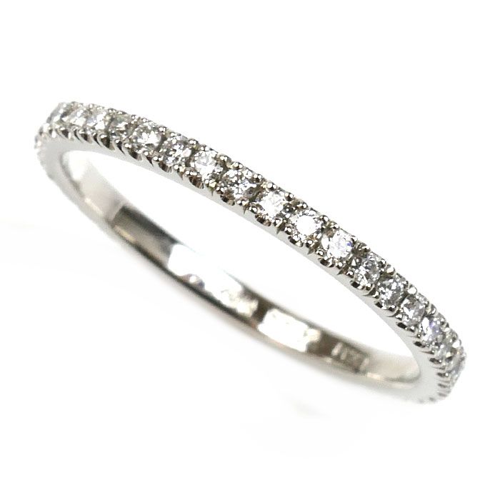 AHKAH アーカー Pt900プラチナ フルエタニティ ティナ リング 指輪 VC0737310200 ダイヤモンド0.32ct 9号 1.6g レディース