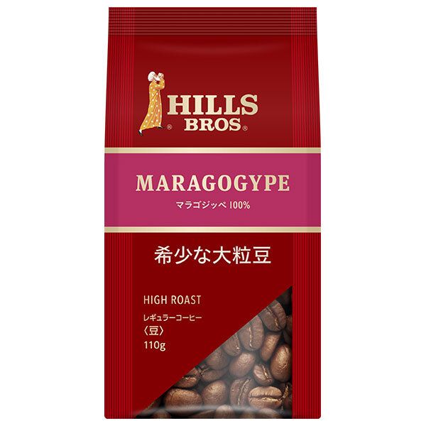 日本ヒルスコーヒー マラゴジッペ 豆 110g袋×12袋入× 2ケース ｜ 嗜好品 コーヒー類 レギュラーコーヒー 袋