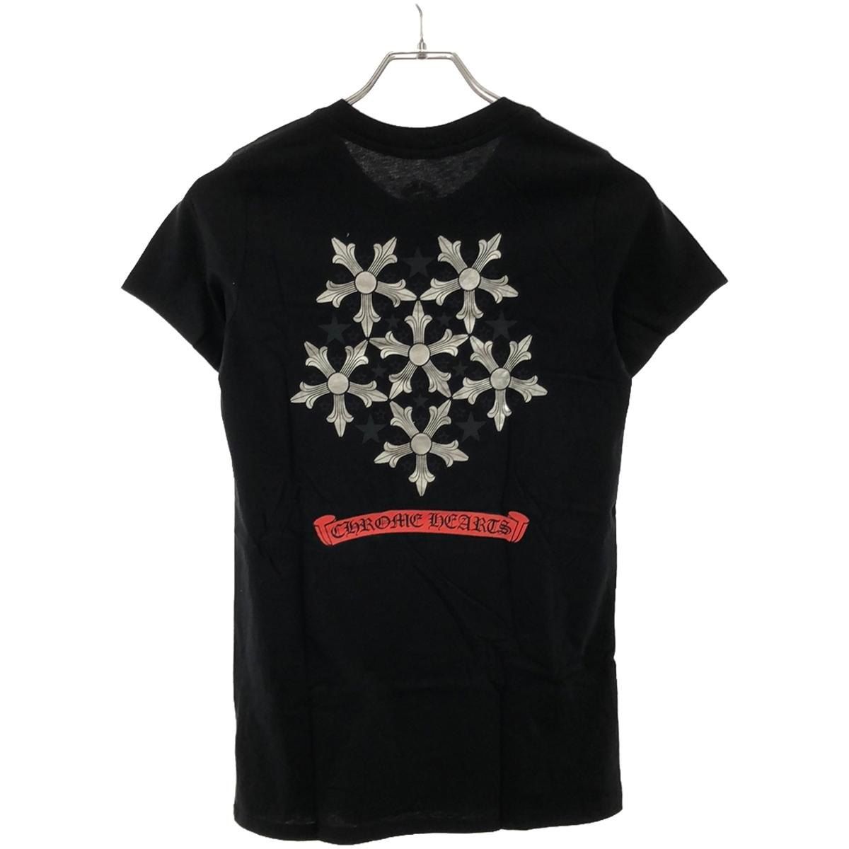 CHROME HEARTS クロムハーツ スクロールラベルスターTシャツ ブラック L - メルカリ