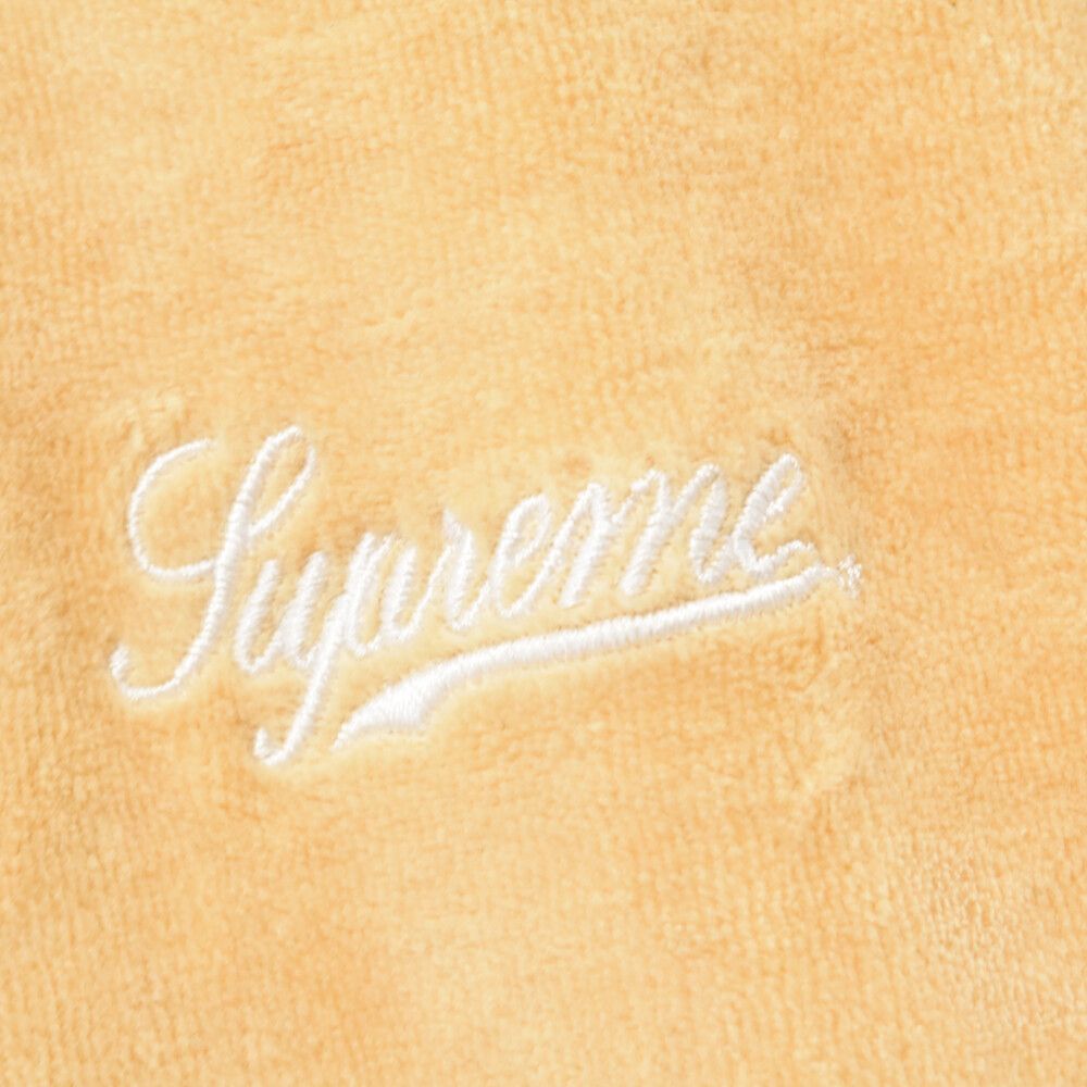 SUPREME 20AW ベロア ポロ パッチワーク マルチカラー 美品 SUPREME (シュプリーム) 20AW Patchwork Velour ベロア ロゴ刺繍パッチ