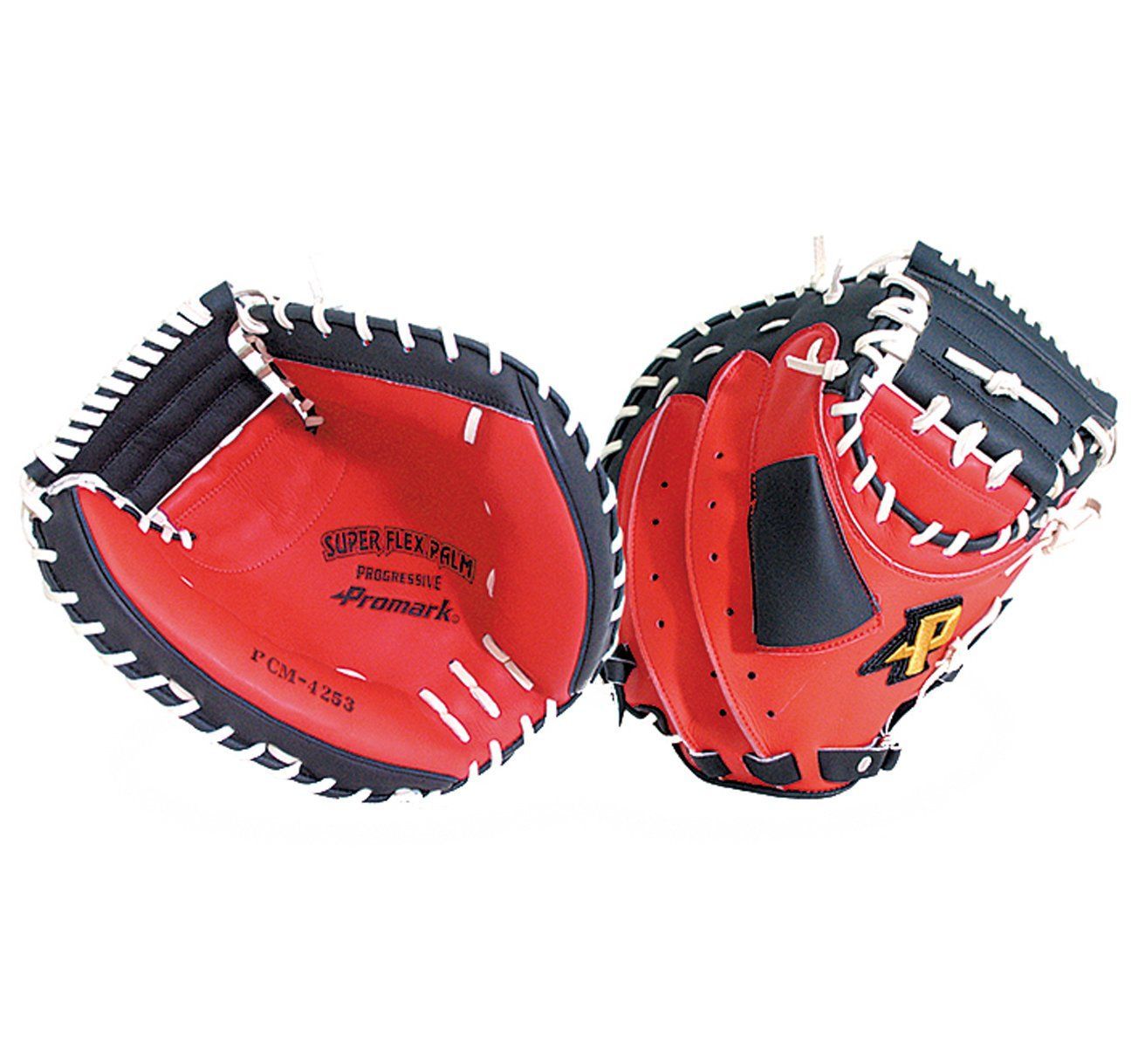 数量限定】軟式キャッチャーミット プロマーク レッドオレンジ