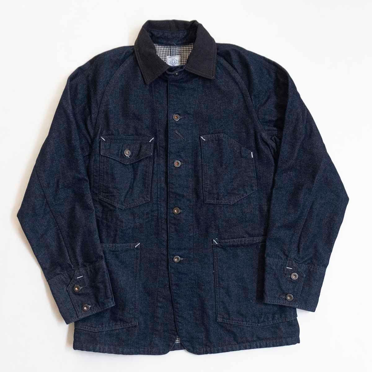 【美品/濃紺】 POST OVERALLS【デニム カバーオール ジャケット】S USA製 ポストオーバーオールズ 25020558