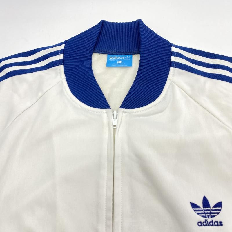 adidas トラックジャケット デサント製 ATPタイプ 80s ドイツ製 80s adidas ATP Track Jacket 白紺 52 アディダス