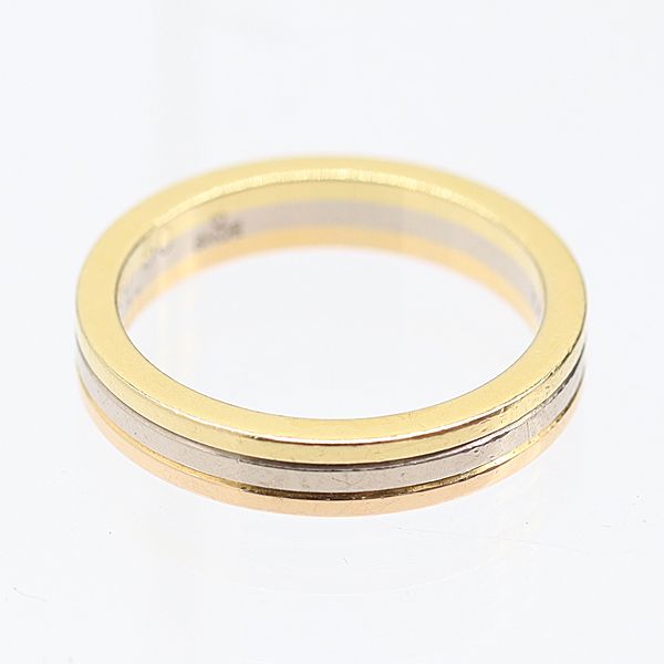 カルティエ トリニティリング 750 YG×PG×WG 4.9g 50 DV6501 B4052250 ジュエリー0613800 10NBT AKO ABC 16765 ABC