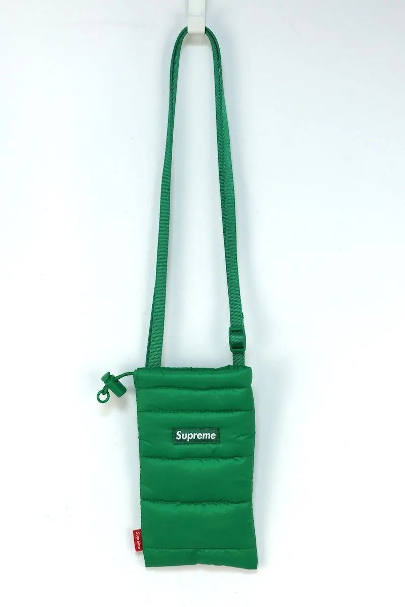 バッグ Supreme Puffer Neck Pouch Green 中古・古着通販】Supreme (シュプリーム) PUFFER NECK POUCH グリーン
