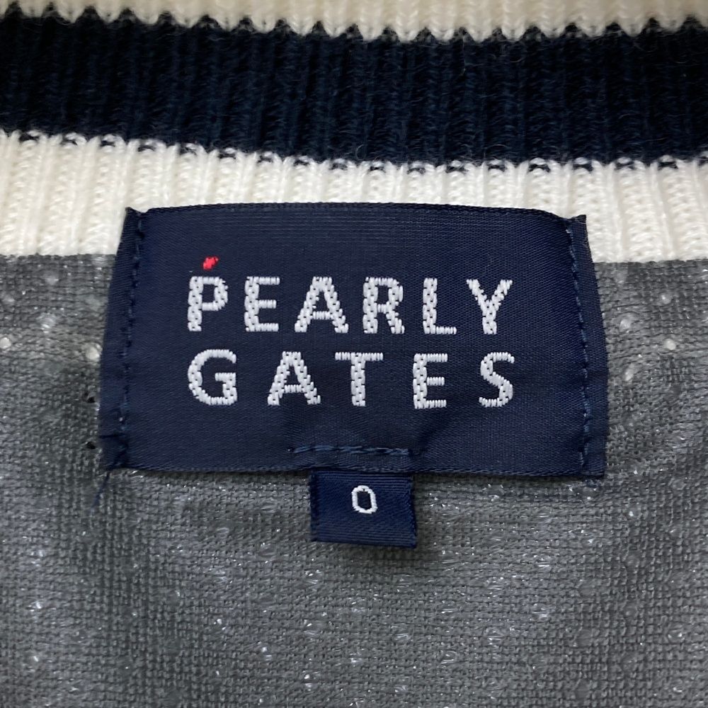 サイズ：0 PEARLY GATES パーリーゲイツ  ウール混 長袖ジップジャケット 迷彩 カモフラ柄 ネイビー系 [240101477257] ゴルフウェア レディース ストスト サイズ：0 PEARLY GATES パーリーゲイツ ウール混 長袖ジップ