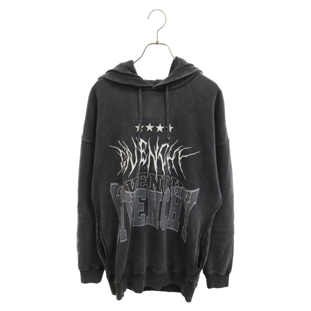 GIVENCHY (ジバンシィ) Logo Embroidered Drawstring Hoodie 