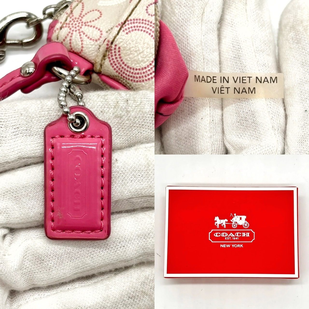 ✨良品✨ COACH コーチ コインケース 財布 コンパクトウォレット 花柄 