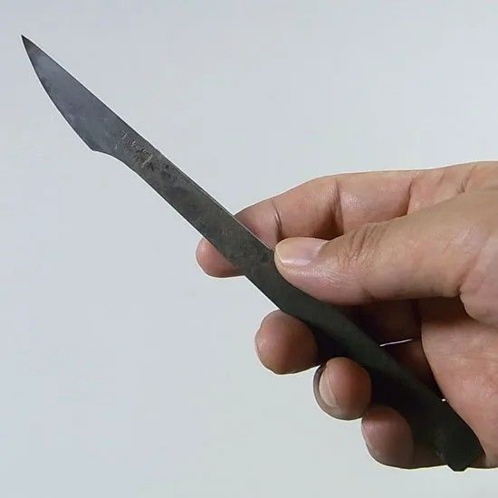 盆栽道具 舎利作りナイフ 反り刃 切出 右 No.659 植木 庭木 兼進作