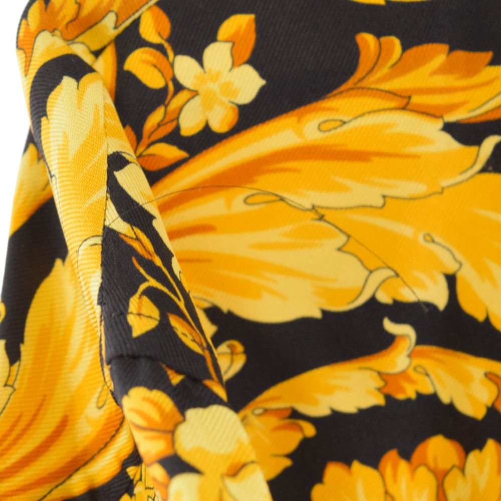VERSACE (ヴェルサーチ) バロッコ シルク 半袖シャツ 総柄シャツ