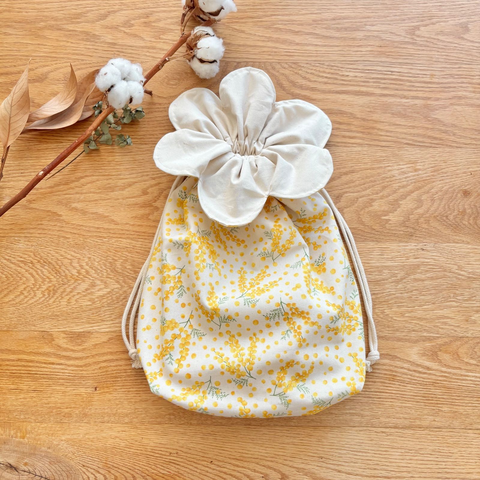 ミモザ｜入園入学3点セット（体操袋・シューズ袋・レッスンバッグ